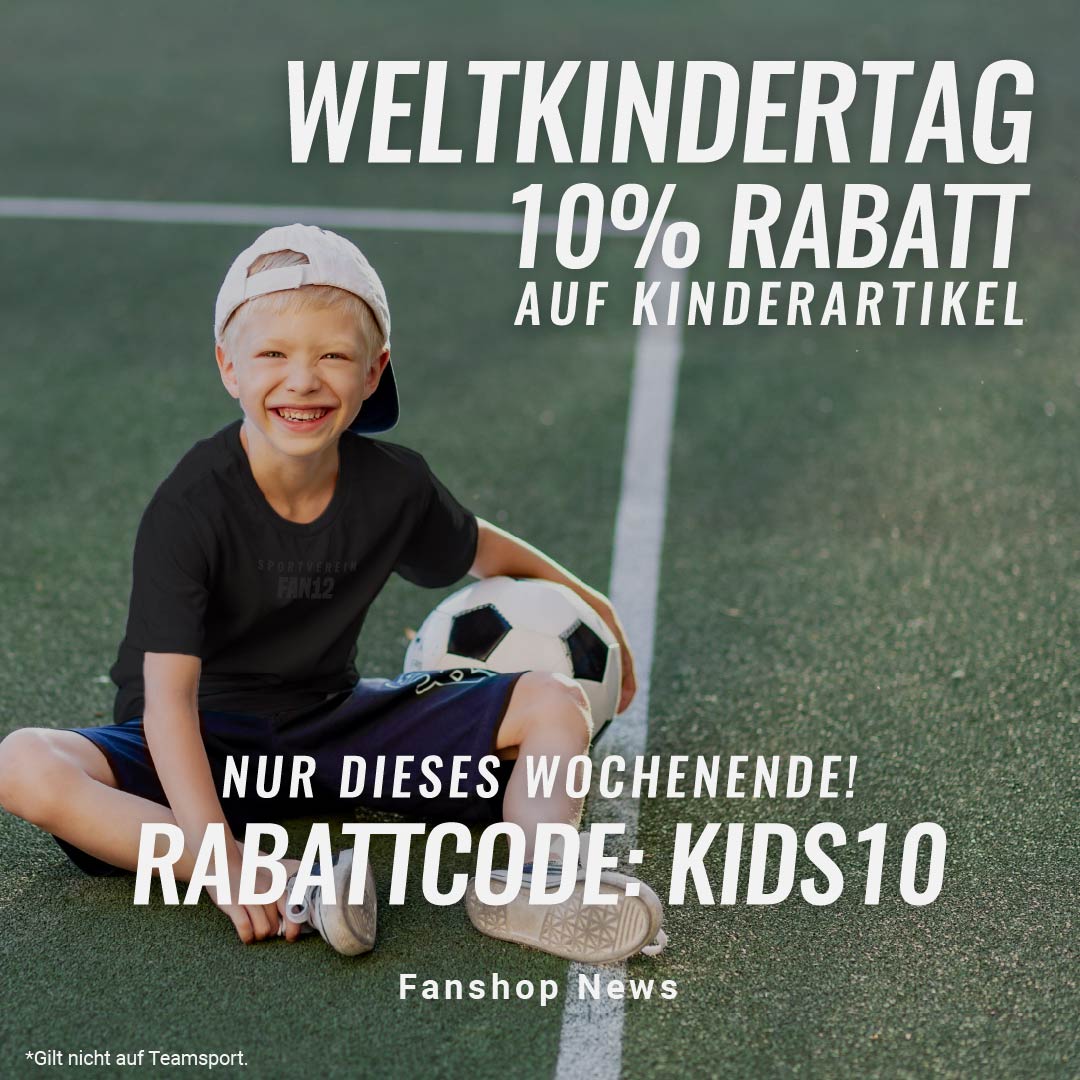 Read more about the article 10% Rabatt am Weltkindertag in unserem Fanshop